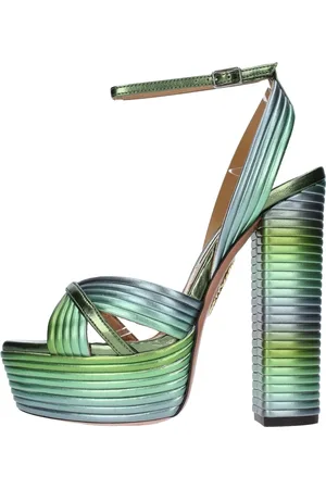 Aquazzura Sko, Dame, Grøn, 35 EU, Læder, Sandaler Grøn