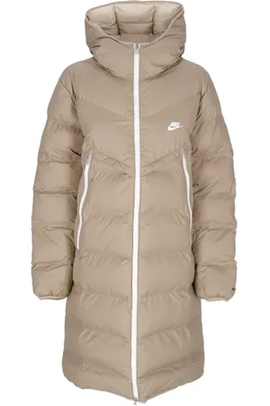 Nike Frakke, Herre, Brun, L, Uld, Quiltet Hætteparka Windrunner Khaki