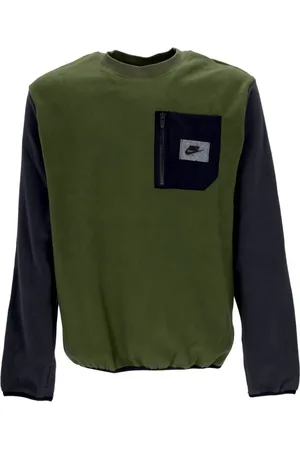 Nike Sweathshirts & Hoodies, Herre, Grøn, L, Uld, Sportswear Crewneck Sweatshirt Polar Fleece