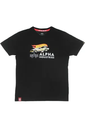 Alpha Industries Top, Herre, Sort, S, Bomuld, Hot Wheels Sort Tee Herre T-Shirt