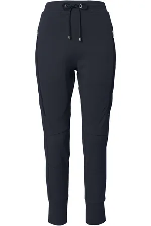 Mac Bukser, Dame, Blå, 2XL, Uld, Sporty Mørkeblå Sweatpants Future Model
