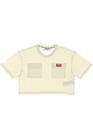 Fila Top, Dame, , XS, Bomuld, Sweet Corn Cropped Tee Kvinders T-shirt