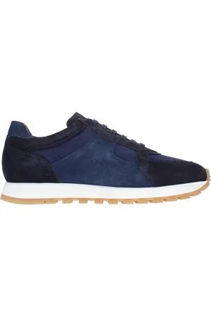 Green george Sko, Herre, Blå, 40 EU, Læder, Grøn George Sneakers Blå