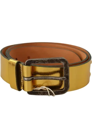 John Galliano Tilbehør, Dame, Gul, 100 CM, Uld, Guld Lderbld Rustik Slvbgle