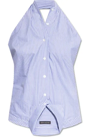 Balenciaga Bluser & Skjorter, Dame, Blå, S, Bomuld, Skjorte Top