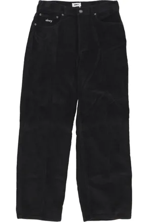 Obey Bukser, Herre, Sort, W34, Bomuld, Sort Corduroy Herre Bukser