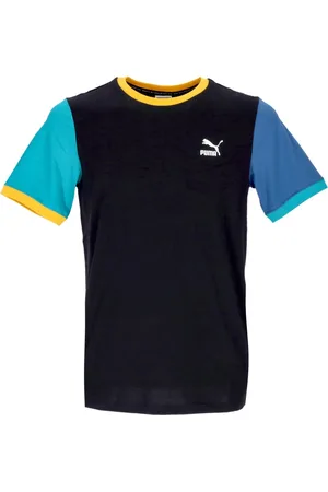 PUMA Top, Herre, Sort, XL, Bomuld, Klassisk Blok Tee Herre T-Shirt