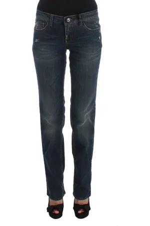 Costume National Jeans, Dame, Blå, W26, Bomuld, Bl Jeans Designer Regular Fit