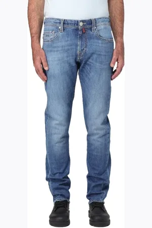 sartoria tramarossa Jeans, Herre, Blå, W32, Bomuld, Blå Bomuld Jeans Bukser
