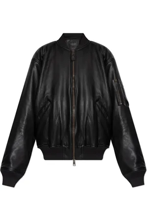 Balenciaga Jakke, Dame, Sort, S, Læder, Læderjakke type bomber