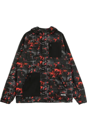 DOLLY NOIRE Jakke, Herre, Flerfarvet, XL, Tyl, Glitch Camo Full Zip Jakke