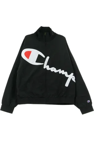Champion Jakke, Dame, Sort, S, Uld, Sort Windbreaker Jakke til Kvinder