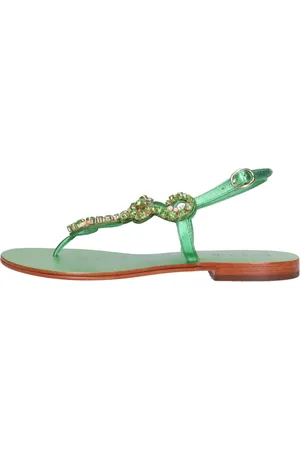 Emanuélle vee Sko, Dame, Grøn, 39 EU, Læder, Sandaler Grøn