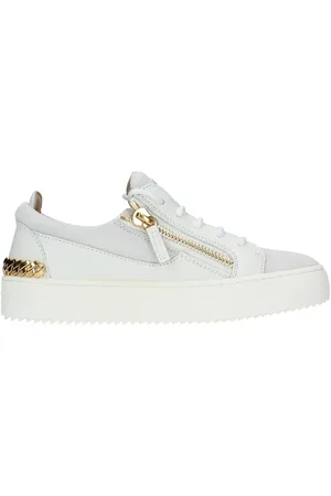 Giuseppe Zanotti Sko, Dame, Hvid, 36 EU, Læder, Sneakers Hvid