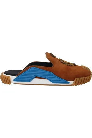Dolce & Gabbana Sko, Herre, , 39 1/2 EU, Uld, Krystalbroderede Slide Sandaler
