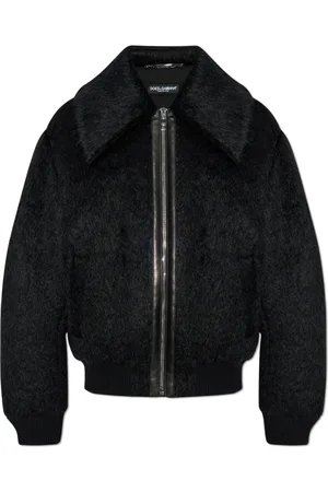 Dolce & Gabbana Jakke, Herre, Sort, S, Uld, Jakke med mohairkant