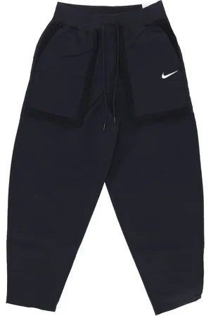 Nike Bukser, Dame, Sort, XS, Uld, Højtaljede bukser Sort/Hvid