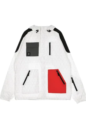 DOLLY NOIRE Jakke, Herre, Hvid, XL, Soldier Full Zip Windbreaker Jakke