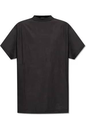 Balenciaga Top, Herre, Sort, S, Bomuld, T-shirt med Vintage Effekt