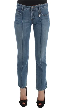 Costume National Jeans, Dame, Blå, W26, Bomuld, Elegant Slim Fit Bl Jeans