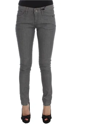 Costume National Jeans, Dame, Grå, W26, Bomuld, Gr Slim-Fit Designer Jeans