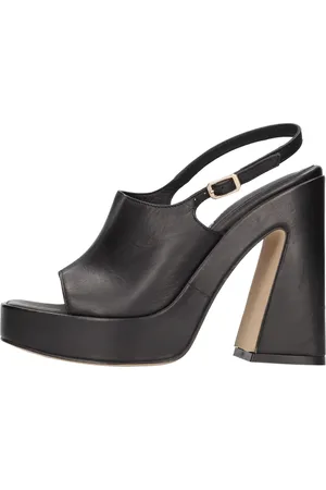 Elvio zanon Sko, Dame, Sort, 38 EU, Uld, Sandal Sort