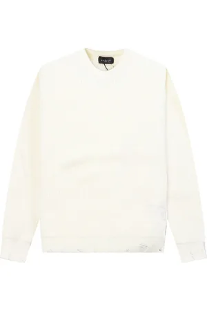 GAËLLE Strik, Herre, , L, Uld, Creme Sweater Stilfuld Vintermode