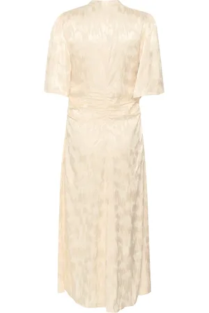 Gestuz Kjole, Dame, , 2XL, Elegant Kjole med V-Hals og Halve Ærmer