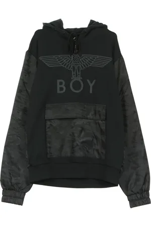 Boy London Sweathshirts & Hoodies, Herre, Sort, L, Uld, Sort Camo Hætte til Mænd