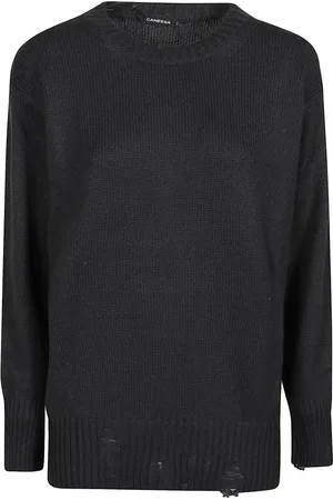 Canessa Strik, Dame, Sort, M, Cashmere, Rund Hals Sweater