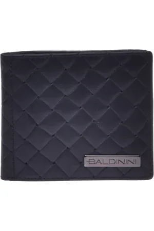 BALDININI Tilbehør, Herre, Sort, ONE SIZE, Uld, woven leather cardholder