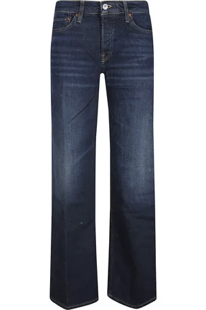 RE/DONE Jeans, Dame, Blå, W30, Bomuld, Bred Ben Jeans