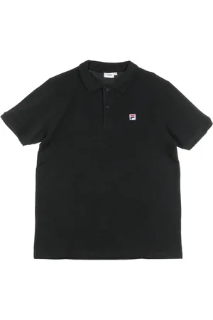 Fila Top, Herre, Sort, S, Sort Polo T-shirt med korte ærmer