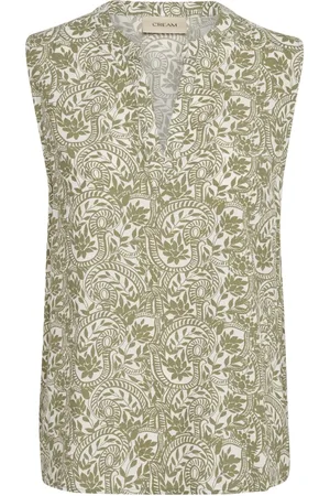 Cream Top, Dame, Flerfarvet, 3XL, Ærmeløse toppe