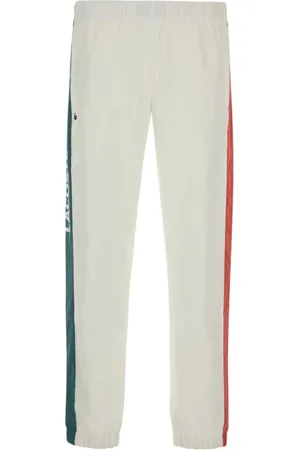 Lacoste Bukser, Herre, Hvid, M, Uld, Stilfulde hvide polyester joggers
