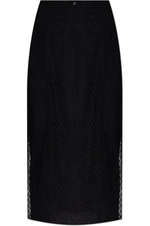 Dolce & Gabbana Nederdel, Dame, Sort, XS, Bomuld, Nederdel med aftagelig yderlag