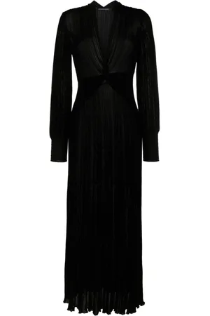 ANTONINO VALENTI Kjole, Dame, Sort, M, Sort Wrap Kjole med Glitter Accents
