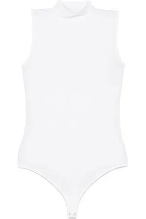 Wolford Top, Dame, Hvid, M, Hvid Ærmeløs Top med Høj Hals