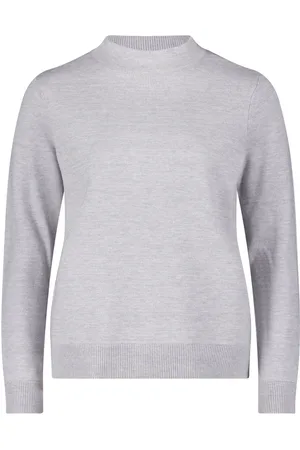 Betty Barclay Strik, Dame, Grå, 2XL, Basic Turtleneck Sweater