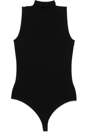 Wolford Top, Dame, Sort, S, Tyl, Sort Ærmeløs Top med Høj Hals