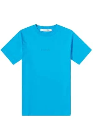 1017 ALYX 9SM Top, Herre, Blå, L, Bomuld, Afslappet Bomuld T-shirt