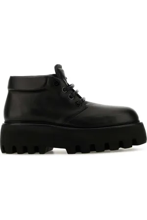 Alexander McQueen Sko, Herre, Sort, 40 EU, Læder, Sort læder snøresko