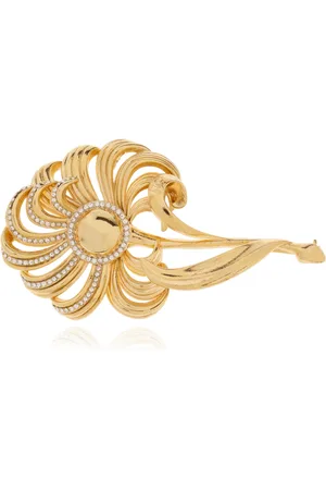 Dolce & Gabbana Tilbehør, Herre, Gul, ONE SIZE, Messing broche