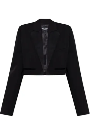 Dolce & Gabbana Jakke, Dame, Sort, XS, Uld, Kort jakke