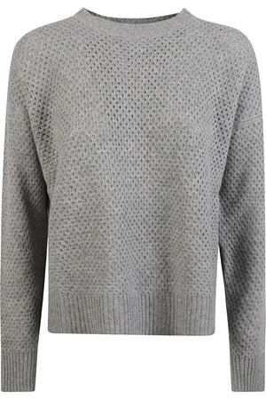 Moschino Strik, Dame, Grå, XS, Uld, Grå Sweaters til et stilfuldt look