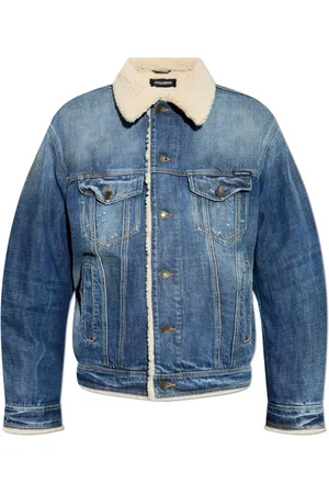 Dolce & Gabbana Jakke, Herre, Blå, M, Denim, Denim jakke