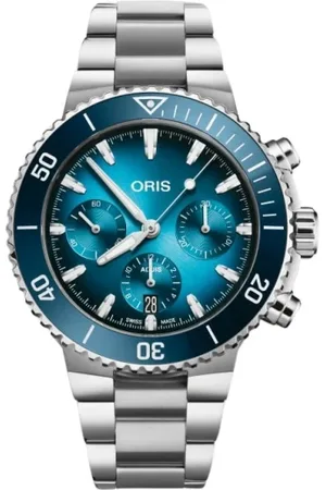 Oris Tilbehør, Herre, Blå, ONE SIZE, 77177934155-0782301Peb - Aquis Chronograph