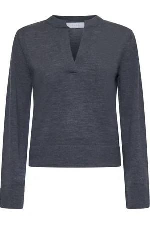 Kaos Strik, Dame, Grå, L, Antracit Sweater Kollektion
