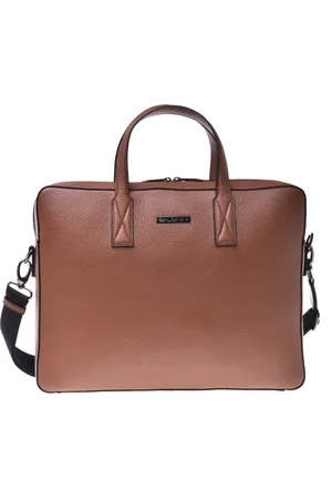 BALDININI Taske, Herre, Brun, ONE SIZE, Professional bag in tumbled leather