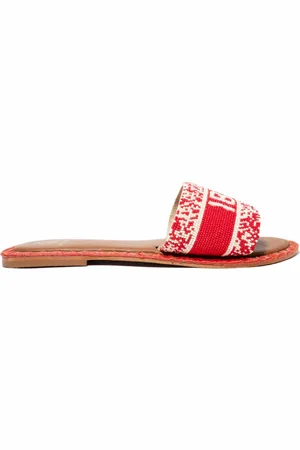 DE SIENA Sko, Dame, Rød, 39 EU, Røde Ibiza Sandaler